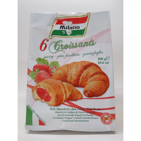 Milano 6 Croissants Strawberry Jam 300g