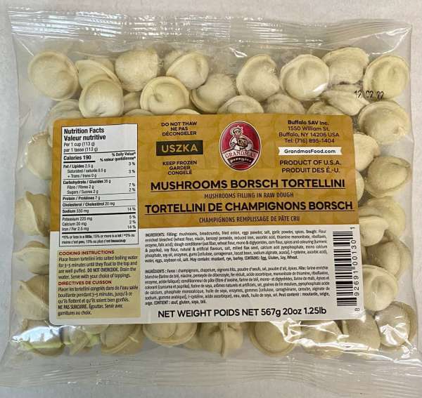 Mushrooms Borsch Tortellini-- USZKA